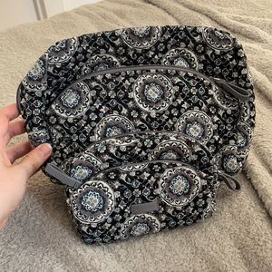 Vera Bradley Iconic Cosmetics Charcoal Medallion